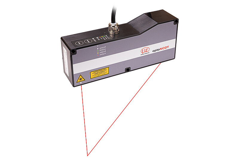 Sensor láser de largo alcance, para rangos de medición largos de hasta 1,000 mm