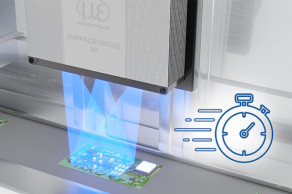 Tiempos de procesamiento cortos con surfaceCONTROL 3D 3560