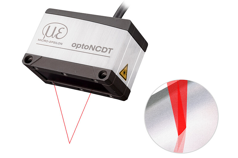 Sensor láser compacto para objetos metálicos brillantes