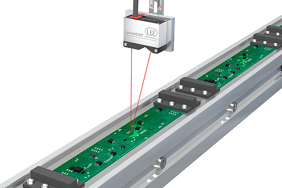 optoNCDT 5500 con control inteligente de la exposición
