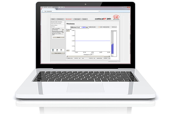 Laptop con interfaz web