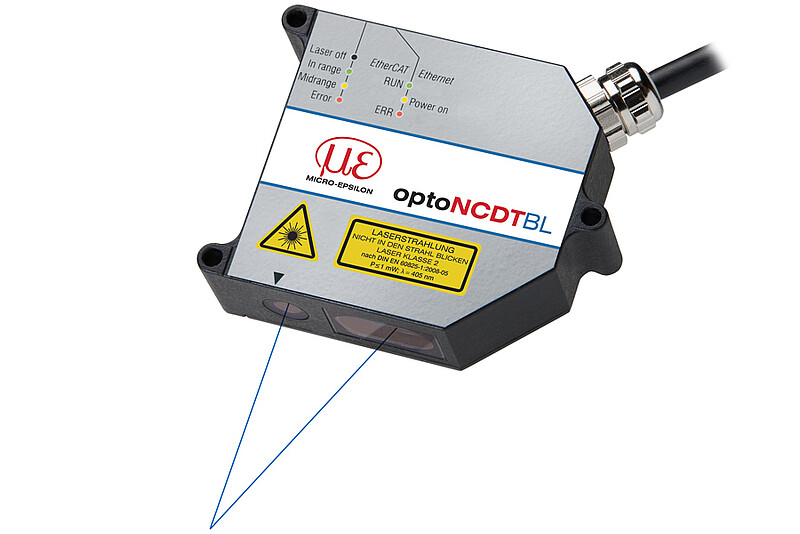 Sensor láser altamente dinámico con láser azul