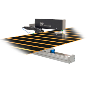 thicknessGAUGE marcos en C compactos para láminas de electrodos Sistemas de medición para la fabricación de baterías