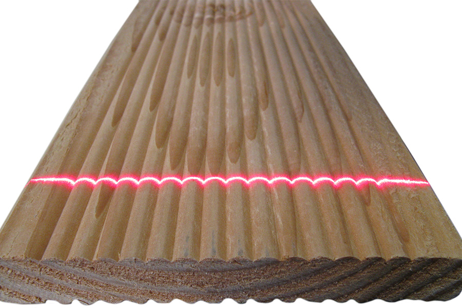 Comprobación del relieve de entarimados de madera mediante escaneado por láser