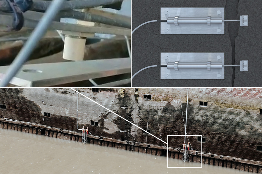 Monitoreo de la influencia de las mareas en edificios