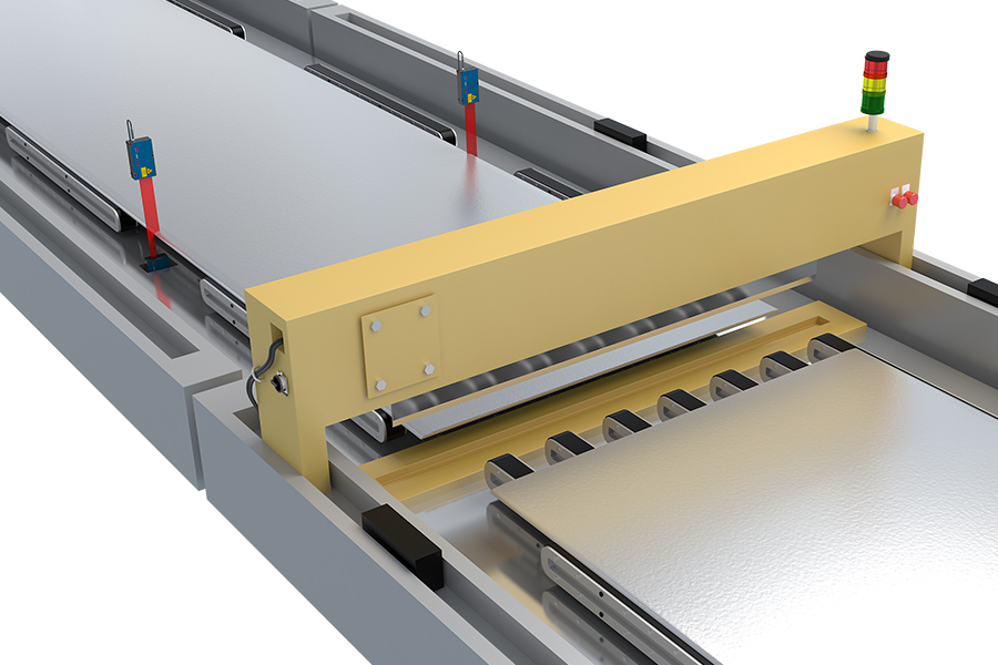 Control de los bordes de la cinta en la producción de placas de yeso