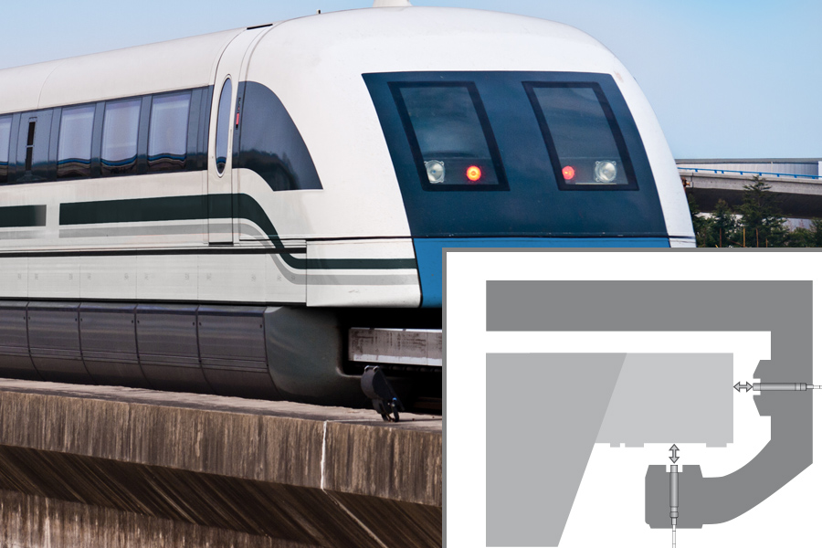 Regulación de la distancia en trenes de levitación magnética