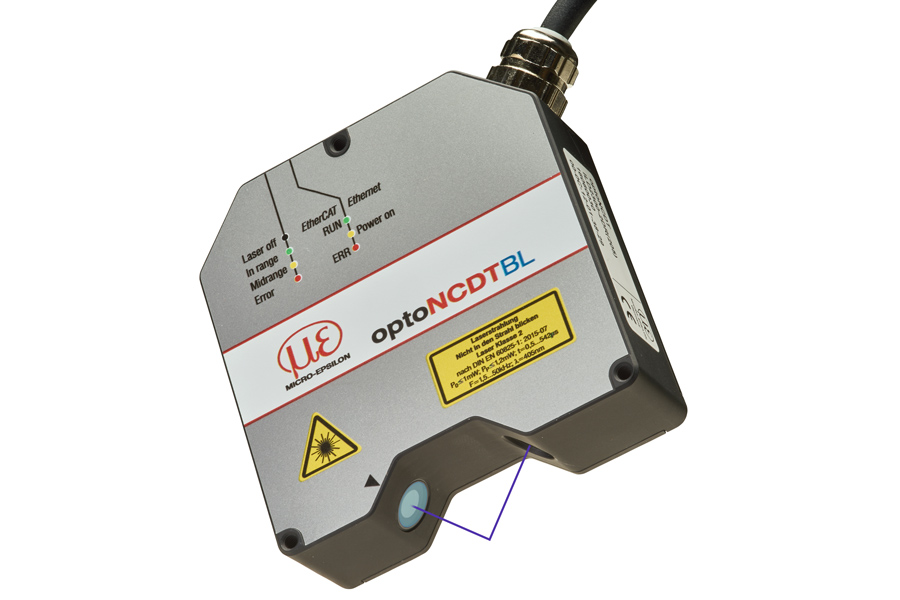 optoNCDT2300-2DR con láser azul