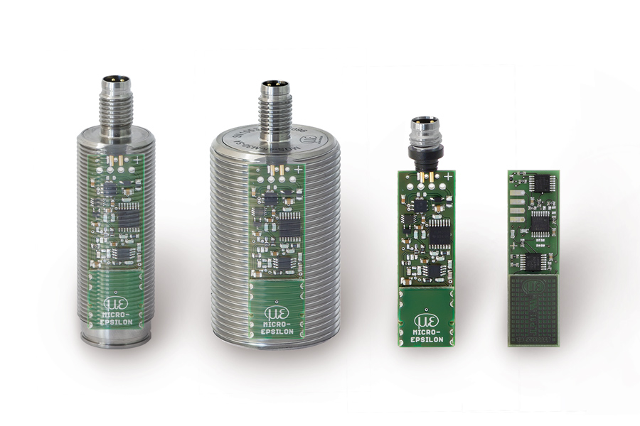 Concepto de sensor - una placa de circuito en diversas carcasas